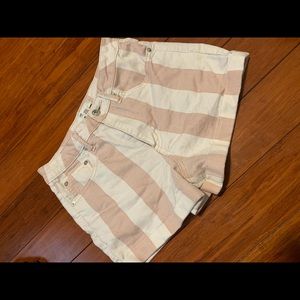 Forever 21 striped high waisted shorts